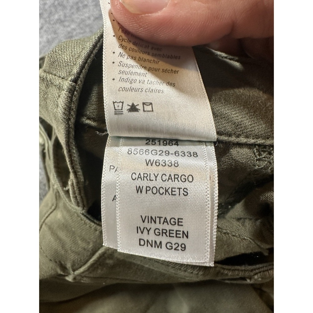 Paige Women's 27 Carly Cargo Wide Leg Ivy Green Pants - Picture 5 of 12